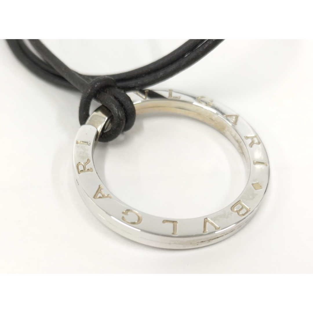 BVLGARI - BVLGARI ネックレス ビー ゼロワン SV925 レザー BVLGARI - BVLGARI ネックレス ビー ゼロワン SV925 レザー