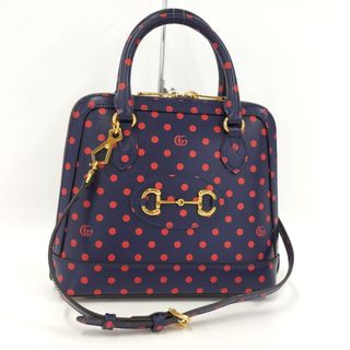 グッチ(Gucci)のGUCCI 2WAY ショルダーバッグ ホースビット PVC ネイビー(その他)