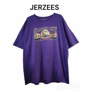 JERZEES - JERZEES　ジャージーズ　Tシャツ　ATLANTIC CITY　半袖　古着