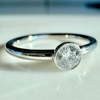 ティファニー(Tiffany & Co.)のTiffany ティファニー ビゼット ダイヤ リング Pt950 2.7g(リング(指輪))