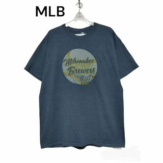 MLB　Milwaukee　ベースボール　Tシャツ　半袖　古着　Brewers(Tシャツ/カットソー(半袖/袖なし))