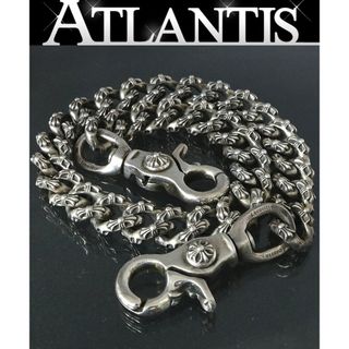 クロムハーツ(Chrome Hearts)のCHROME HEARTS 銀座店 クロムハーツ エクストラファンシー ウォレットチェーン ロング 2クリップ シルバー SV925 95219(ウォレットチェーン)