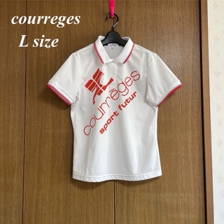 Courreges - クレージュcourreges　半袖 ポロシャツ L XLレディーススポーツウェア