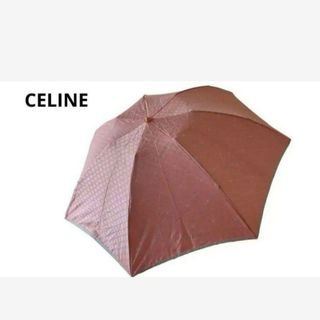 セリーヌ(celine)の折りたたみ傘 CELINE セリーヌ ピンク マカダム柄(傘)