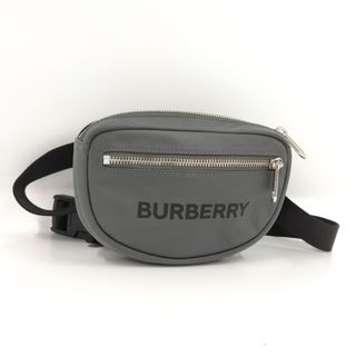 バーバリー(BURBERRY)のBURBERRY ウエストバッグ ロゴモチーフ ナイロン チャコールグレー(ボディバッグ/ウエストポーチ)