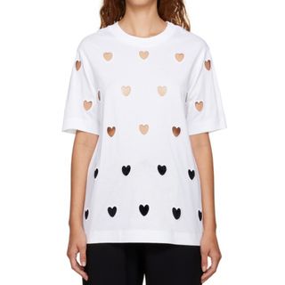 ドゥロワー(Drawer)のSimone Rocha ハートカットワークTシャツ Sサイズ(Tシャツ(半袖/袖なし))