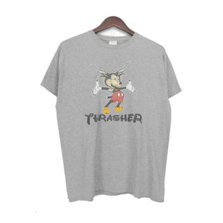 スラッシャー(THRASHER)のスラッシャー THRASHER ■ 【 MOUSE GOAT TEE 】 マウス ゴート フロント プリント 半袖 Tシャツ　n5931(Tシャツ/カットソー(半袖/袖なし))