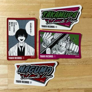 サカモトデイズ タワレコカフェ ステッカーセット 南雲 篁(キャラクターグッズ)