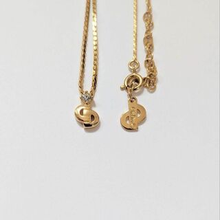 クリスチャンディオール(Christian Dior)の美品✨ディオール ネックレス 金 ストーン CD ゴールド ロゴ アクセサリー(ネックレス)
