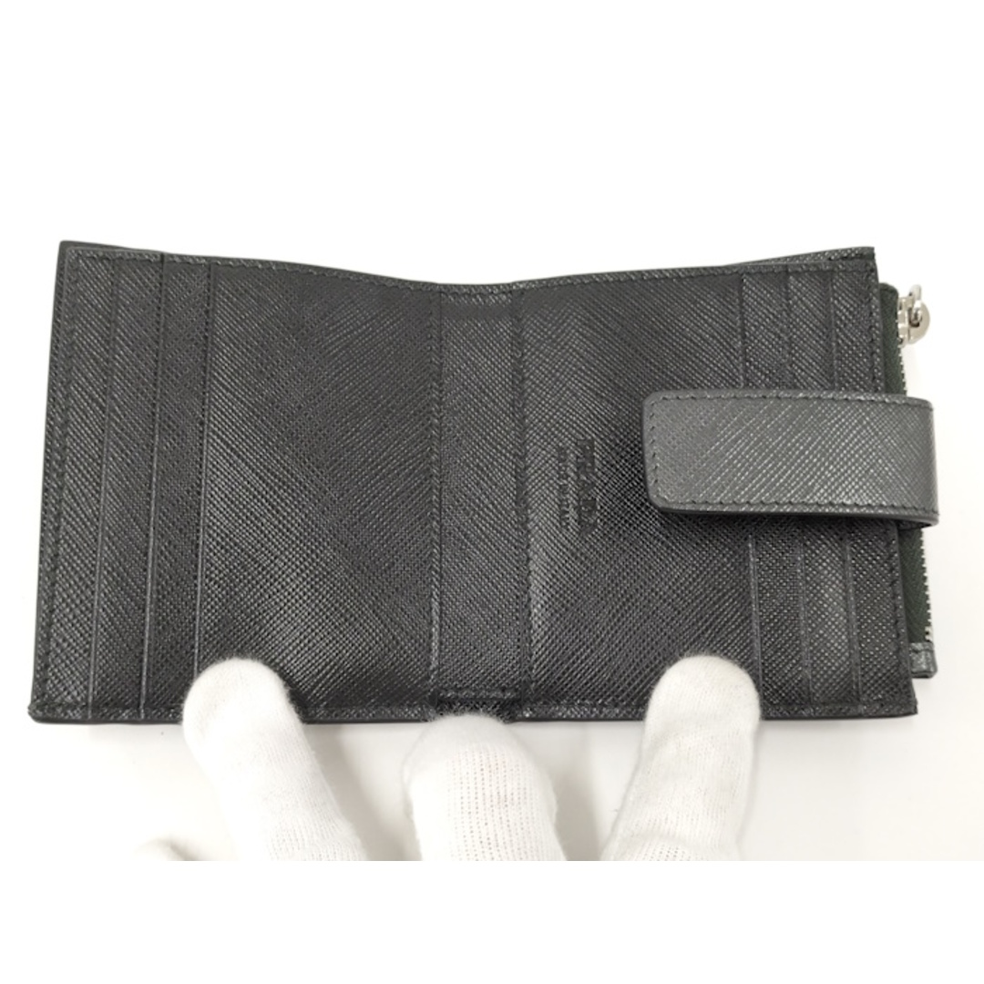 PRADA - PRADA 二つ折り 財布 カードケース サフィアーノ レザー PRADA - PRADA 二つ折り 財布 カードケース サフィアーノ レザー