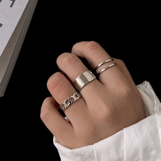 【再入荷】ファランジリング　指輪　 関節リング　オシャレ　アクセサリー　銀(リング(指輪))