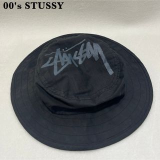 STUSSY - 【希少】00's STUSSY バケットハット ブラック フェード