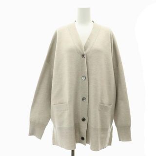 IENA - イエナ 23AW スーパーファインスムース ポンチョカーディガン ライトグレー