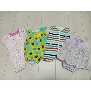 *女の子　50.60.70サイズ　半袖ロンパースまとめ売り*