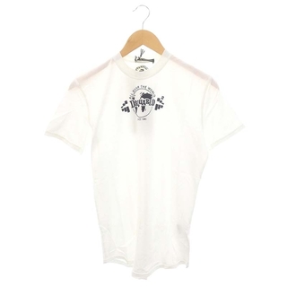 ディースクエアード(DSQUARED2)のディースクエアード ロゴプリントTシャツ 半袖 S 白 紺 ホワイト ネイビー(Tシャツ/カットソー(半袖/袖なし))