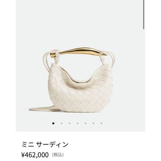 Bottega Veneta - 【美品】ボッテガヴェネタ　ミニサーディン　ホワイト　チョーク