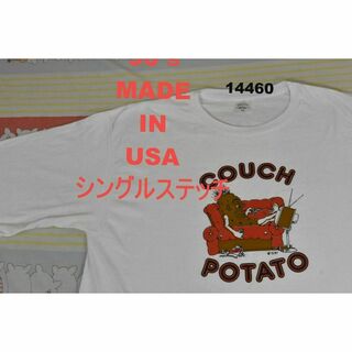 90’ｓ Tシャツ t14460 USA製 シングルステッチ ビンテージ 00(Tシャツ/カットソー(半袖/袖なし))