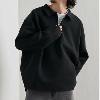 ルイス(Lui's)のLui's(ルイス)23AW ミラノリブハーフZIPニットポロ(ニット/セーター)