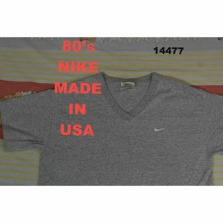 ナイキ(NIKE)のナイキ 80’ｓTシャツ t14477 USA製 ビンテージ NIKE(Tシャツ/カットソー(半袖/袖なし))