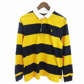 ポロラルフローレン(POLO RALPH LAUREN)のポロ ラルフローレン ラガーシャツ ロンT 長袖 ボーダー 黄色 紺 XL(Tシャツ/カットソー(七分/長袖))