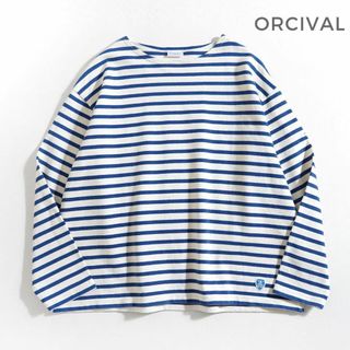 オーシバル(ORCIVAL)の997t*美品 オーシバル ORCIVAL ボーダー カットソー(Tシャツ(長袖/七分))