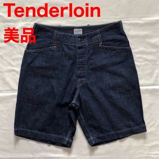 テンダーロイン(TENDERLOIN)の美品 Tenderloin デニムショートパンツ XSサイズ(ショートパンツ)