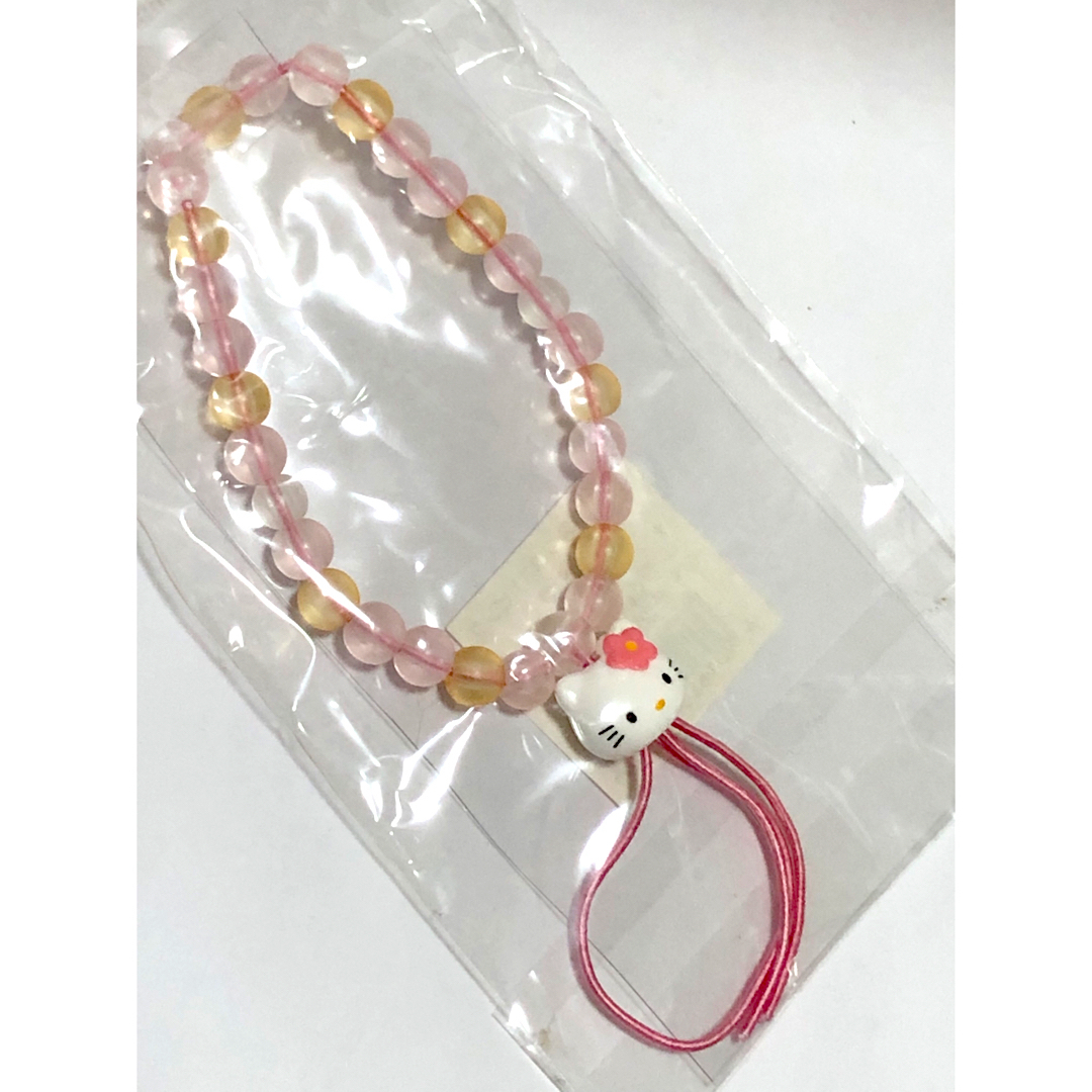 サンリオ(サンリオ)のサンリオ　ハローキティ　レトロ　希少　キティちゃん　ブレスレット　フロストピンク エンタメ/ホビーのおもちゃ/ぬいぐるみ(キャラクターグッズ)の商品写真