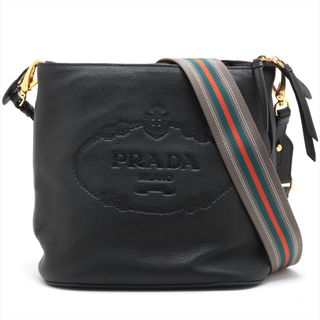 プラダ(PRADA)のプラダ  レザー  ブラック レディース ショルダーバッグ(ショルダーバッグ)