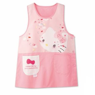 サンリオ - 新品未使用品‼️ハローキティ♡Kitty 50周年  エプロン Ｍ〜Lサイズ