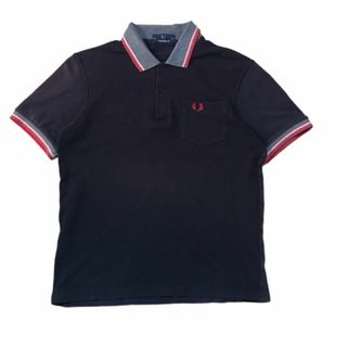 フレッドペリー(FRED PERRY)のFRED PERRY シャツ ポロシャツ ブラック  イングランド製(ポロシャツ)