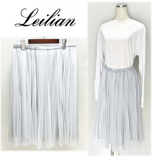 レリアン(leilian)の《レリアン》新品 シフォン プリーツスカート 17＋(W80~96cm)(その他)