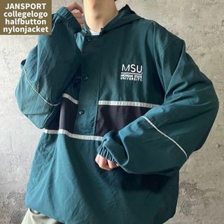 ジャンスポーツ(JANSPORT)の90s古着 JANSPORT カレッジロゴナイロンジャケット アノラックパーカー(ナイロンジャケット)