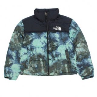 ザノースフェイス(THE NORTH FACE)のPRINTED 1996 RETRO NUPTSE JACKET ブルー (ダウンジャケット)