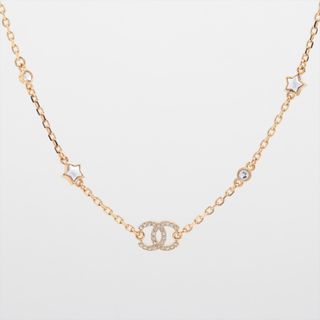 シャネル(CHANEL)のシャネル ココマーク スター GP×ラインストーン  ゴールド レディース(ネックレス)