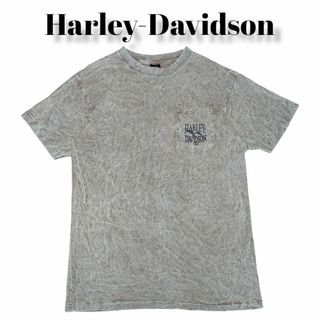 ハーレーダビッドソン(Harley Davidson)のUSA製ハーレーダビットソンタイダイ染め ビッグプリント Tシャツ 古着(Tシャツ/カットソー(半袖/袖なし))