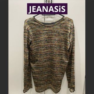 JEANASIS - JEANASiS  マルチカラーウェーブジャガードTEE