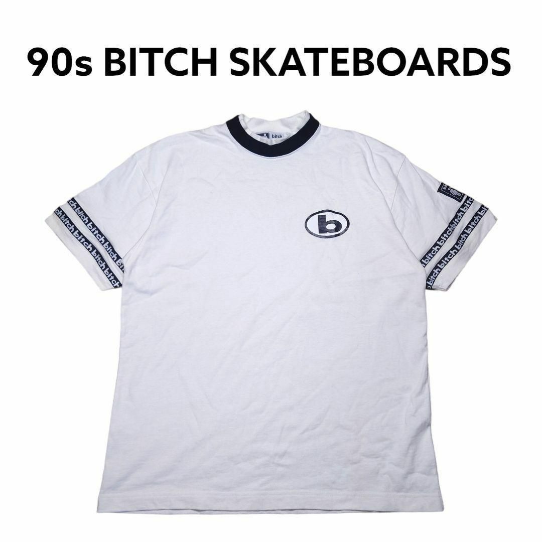90s BITCH SKATEBOARDS ロゴ刺繍 Tシャツ 古着 ビッチの通販 by 90s BITCH SKATEBOARDS ロゴ刺繍 Tシャツ 古着 ビッチの通販 by
