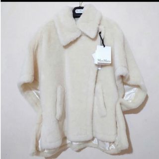 マックスマーラ(Max Mara)のMax Mara tebe テディベアケープ 新品タグ付き(ポンチョ)