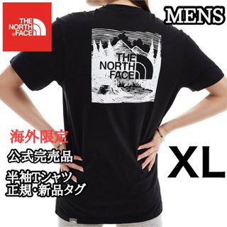 正規品 ノースフェイス メンズ Tシャツ 半袖 ブラック ボックス XL 黒