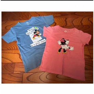 Disney - 兄妹おそろい　ミッキー&ミニー　半袖Tシャツ　2点セット