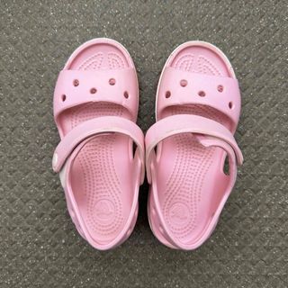 クロックス(crocs)のcrocs キッズ用クロックス　バヤバンド　バレリーナピンク　サンダル(サンダル)