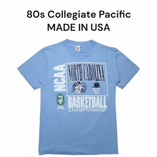 80s Collegiate Pacific　ノースカロライナTシャツ　USA製(Tシャツ/カットソー(半袖/袖なし))
