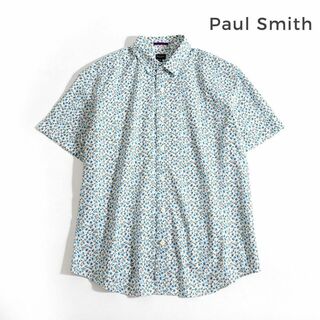 Paul Smith - 139u*大きいサイズ ポールスミス ロンドン 花柄 コットン シャツ