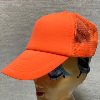 90s TULTEX メッシュキャップ タルテックス ヴィンテージ オレンジ(キャップ)