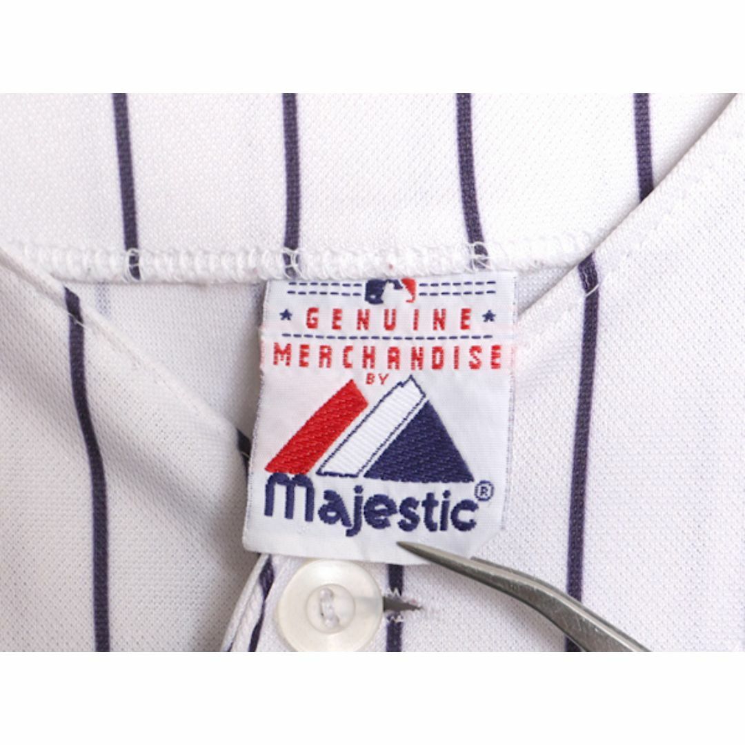 激安直営店 オフィシャル MLB Majestic シャツ ベースボール ロッキーズ ユニフォームシャツ