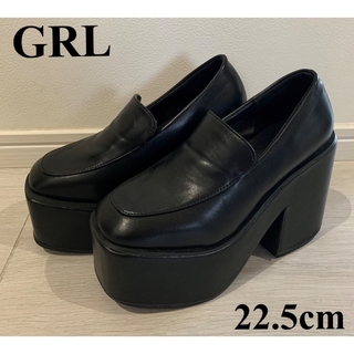 グレイル(GRL)の☆GRL厚底ローファー ブラック 22.5cm☆(ローファー/革靴)