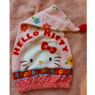 サンリオ(サンリオ)の美品☆タオルキャップ☆Hello Kitty(水着)