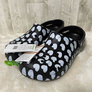 クロックス(crocs)の27cm クロックス バヤ シーズナル プリンテッド クロッグ ブラック ハート(サンダル)