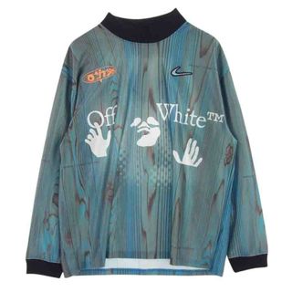 オフホワイト(OFF-WHITE)のOFF-WHITE オフホワイト スウェット dn1701-411 × NIKE AS NRG JERSEY IMPERIAL BLUE ナイキ サッカーゴールキーパー ジャージー シャツ ブルー系 XL【中古】(スウェット)