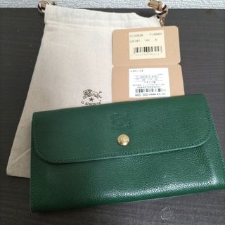 IL BISONTE - 新品 イルビゾンテ 本革 レザー 長財布 ウォレット ヴェルデ グリーン 緑